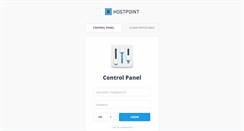 Desktop Screenshot of controlpanel.ch