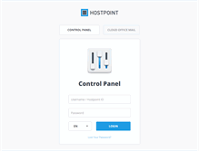 Tablet Screenshot of controlpanel.ch